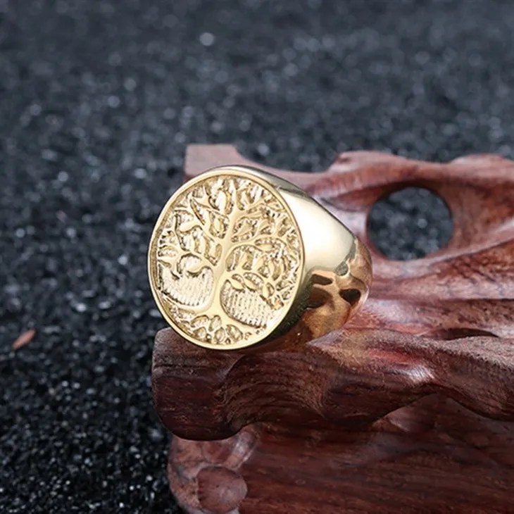 Tree Of Life Engraved Oval Signet Ring best